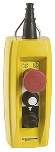 Schneider Electric Harmony XACB3291 - Hängetaster mit 2 Befehlsstellen, Not-Halt-Funktion und schutzisoliert für sichere Motorsteuerung