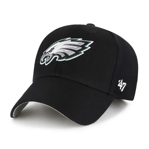 '47 Brand NFL Cap Philadelphia Eagles '47 MVP Baseball Cap - Klassische Baseball Cap mit Philadelphia Eagles Logo, aus hochwertigem Wollgemisch, ideal für Fans, mit einzigartiger weißer Schirmunterseite und verstellbarem Klettverschluss.