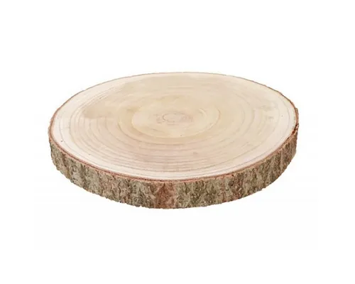 CHAKS Rindenscheiben Holzscheibe 35-38cm Durchmesser
