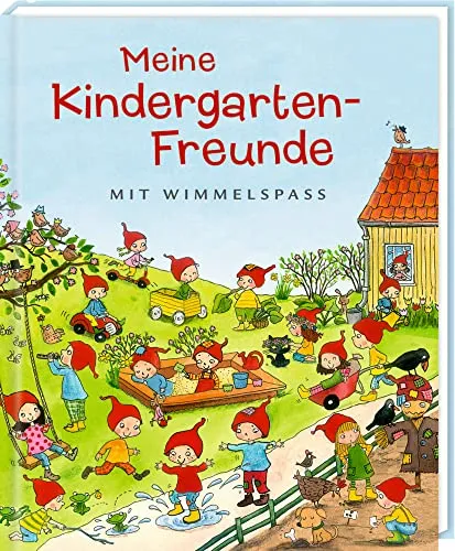 Freundebuch: Meine Kindergarten-Freunde - Mit Wimmelspaß (Alben & Geschenke für Kinder)