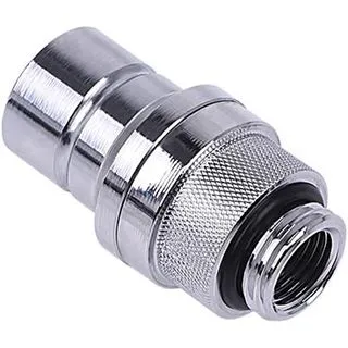 Alphacool Eiszapfen Schnellverschluss Stecker G1/4 AG - chrom