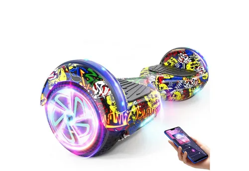 SISIGAD Balance Scooter 6,5 Zoll mit Bluetooth und LED-Lichtern - Erleben Sie den SISIGAD Hoverboard mit 6,5 Zoll Reifen, ideal für Einsteiger. Genießen Sie Musik über Bluetooth und sichere Fahrten dank integrierter LED-Beleuchtung. Perfektes Geschenk für Kinder! Zertifiziert nach europäischen Standards.