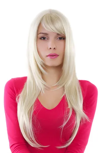 Perücke WIG lange glatte Haare helles blond Länge: ca. 70 cm GFW09-613