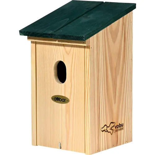 Spezial Nistkasten Flachdach für Gartenrotschwanz - Vogelhäuser für Gartenrotschwänze, wetterresistent aus Holz und ideal zum Schutz der Vögel während der Brutzeit.