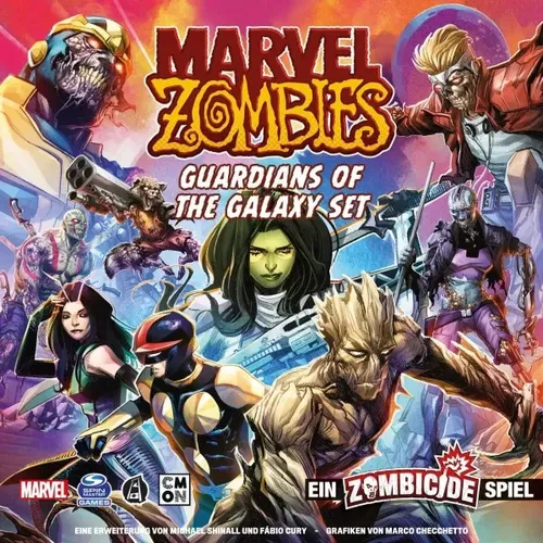 CMON Marvel Zombies: Guardians of the Galaxy – Erweiterung für Zombicide - Gesellschaftsspiel für 1-6 Spieler ab 14 Jahren, ergänzt das Grundspiel mit galaktischen Charakteren und spannenden Missionen für strategische Teamarbeit.