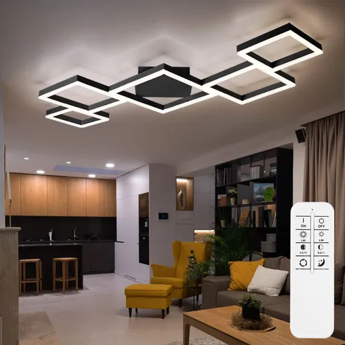 Moderne LED Deckenleuchte mit Fernbedienung