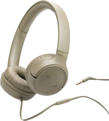 JBL Tune 530 On-ear Kopfhörer Beige - Kopfhörer mit kraftvollem JBL Pure Bass Sound, 33 mm Treiber für erstklassige Klangqualität und modernes Design – ideal für ein Upgrade zum kleinen Preis.