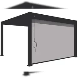 Weide Sonnenrollo anthrazit für Pergola von Weide