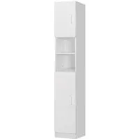 ML-Design Badezimmerschrank Weiß 30x190x25 cm – Stilvoller Hochschrank - Moderner Hochschrank für dein Badezimmer: Robuste MDF-Konstruktion mit eleganter Melamin-Oberfläche, bietet viel Stauraum und ist einfach zu reinigen. Ideal für eine stilvolle und praktische Badezimmergestaltung!
