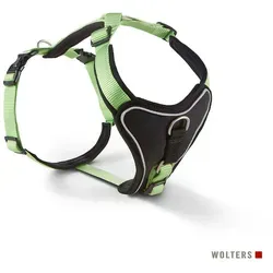 Wolters Hunde-Geschirr Professional Comfort Geschirr grün|schwarz Gr.2 | 2,5 cm x 40 cm - 45 cm