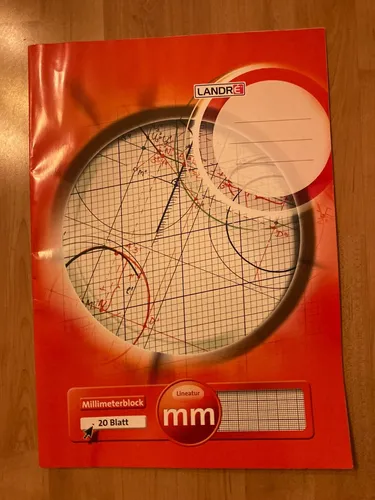 LANDRÉ Millimeterblock Millimeterpapier 19 Blatt A3 80g/m² Lineatur: mm
