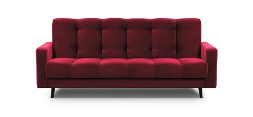 Beautysofa Nancy BIS 3-Sitzer, Bordeaux in rot von Beautysofa