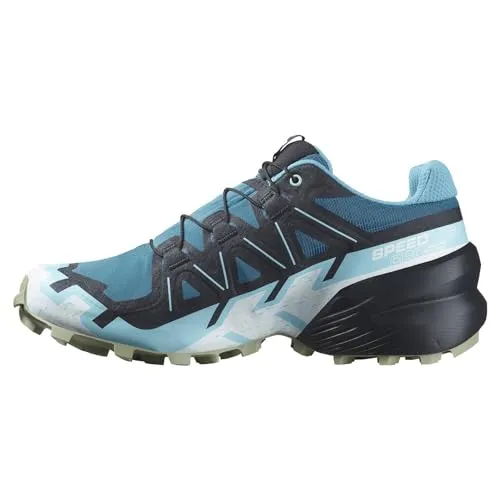 Salomon Speedcross 6 Damen Traillaufschuhe - Türkis - 5 - Laufschuhe für unwegsames Gelände, bieten hervorragenden Grip und Komfort für anspruchsvolle Trails.