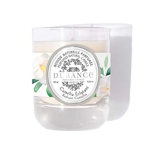 DURANCE Duftkerze, natürlich, Kamelie