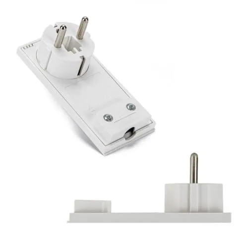 ViD® extra flacher Schutzkontakt-Stecker ohne Anschlusskabel | 90° drehbar
