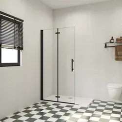 Schwarz Drehtür Falttür 70x185cm