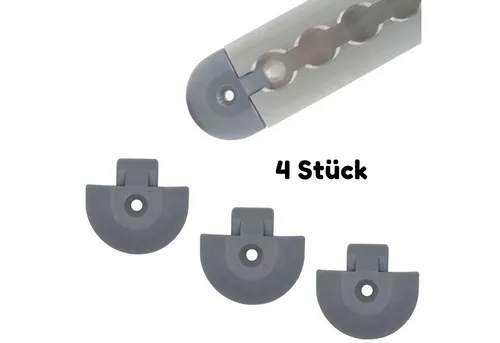 solidpro Zurrgurt Endkappe für Airlineschienen Endfitting Einsteckkappe Halbrund (4-St)