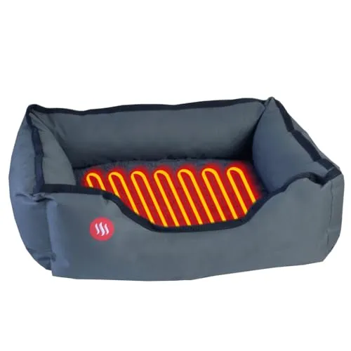 Glovii GPETH Beheiztes Haustierbett für Hunde & Katzen