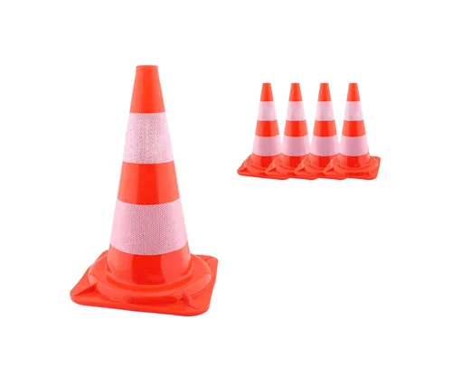 Stk. 50cm Verkehrsleitkegel Pylone Warnkegel Lübecker Hütchen Hut Kegel NEU 4