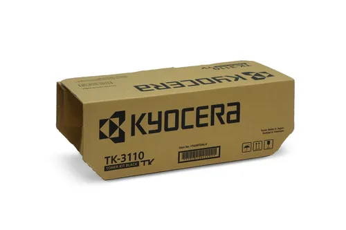 KYOCERA TK-3110 Tonerkartusche - Original Schwarz - Original Tonerkartusche für Kyocera Drucker, bietet bis zu 15.500 Seiten hochwertige Druckergebnisse und hohe Zuverlässigkeit. Ideal für professionelle Druckanforderungen.