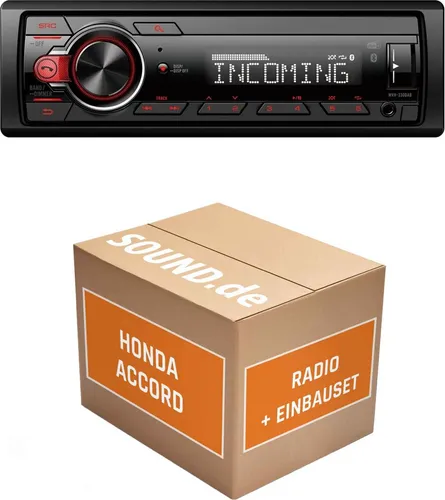 Pioneer MVH330DAB Autoradio Einbaupaket für Honda Accord 5