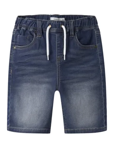 NAME IT Jungen Nkmryan Jogger Shorts, Dunkelblau Denim von NAME IT