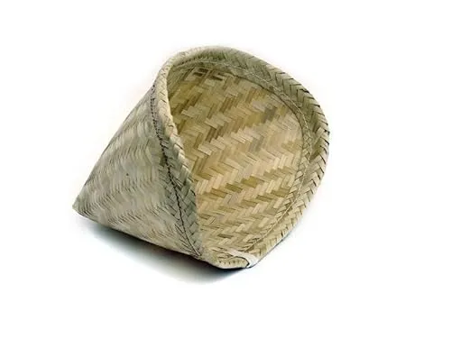 Bambuskorb für Dämpfen von Lebensmitteln, ohne Topf, Laostopf, Laosdämpfer, Thailand, Reisdämpfer, Reisdampfkorb, Ersatzkorb für Laos Topf