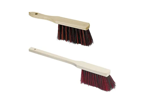 varivendo Kehrgarnitur 1x Industriehandfeger 28cm + 1x Langstielhandfeger Arenga/Elaston 43cm, vielseitig Einsetzbar, (Set, 2-tlg., Industriehandfeger + Langstielhandfeger), Handfeger Handbesen Industriefeger Kehrbesen Indrustriebesen