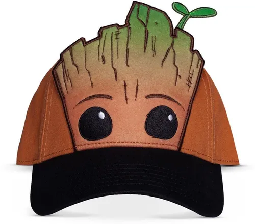 I Am Groot Snapback Cap - Snapback Cap mit ikonischem Groot-Design, verstellbar für perfekten Sitz und hohen Tragekomfort. Ideal für Marvel-Fans und als stylisches Accessoire.