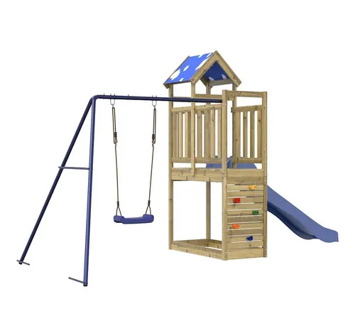 vidaXL Spielturm aus imprägniertem Kiefernholz - Entdecke den perfekten Spielplatz für deine Kinder! Der robuste Spielturm aus imprägniertem Kiefernholz bietet zahlreiche Spielmöglichkeiten wie Rutsche, Schaukel und Kletterwand für unendlichen Spaß im Freien.
