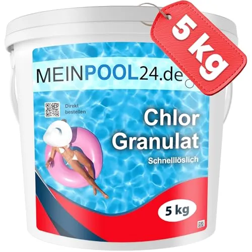 Meinpool24.de 5 kg Chlorgranulat für Swimmingpools