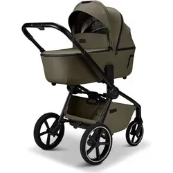 Moon Resea 2.0 Kinderwagen Cozy Spring Set mit Cosmo 2.0 - Farbe: Moss - Vielseitiges 3in1 Kinderwagen Set für Neugeborene bis 4 Jahre. Mit adapterloser Höhenverstellung, Allradfederung und XXL-Sonnendach bietet es höchsten Komfort im Alltag und auf Reisen.