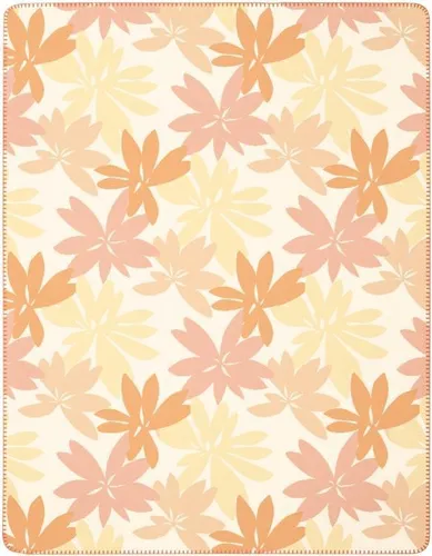Biederlack Wohndecke PLUMERIA BL 150x200 cm orange von Biederlack