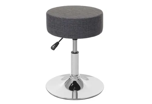 PROREGAL® Drehhocker Hocker höhenverstellbar und drehbar Sitzhöhe 45-57cm Durchmesser 37cm (1 St), 360° drehbar & stufenlos höhenverstellbarer Sitzhocker Schminkhocker