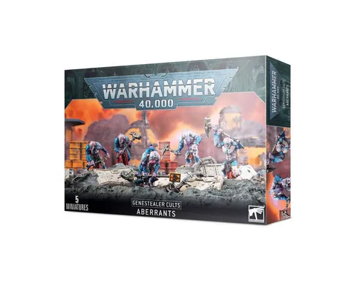 Aberrants Genestealer Cults - Warhammer 40k - 40K Miniaturen, enthalten 5 unbemalte Plastikmodelle zum Zusammenbauen, ideal für Sammler und Spieler, die ihre Armee erweitern möchten.