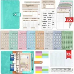 Budget Planner Deutsch Geld Sparen inkl. 8 Sparchallenges - Effektiver Finanzplaner zur Verwaltung von Ausgaben. Inklusive 8 Spar-Challenges für mehr Spaß beim Geldsparen. Hochwertige Materialien und cleveres Design für optimale Organisation.