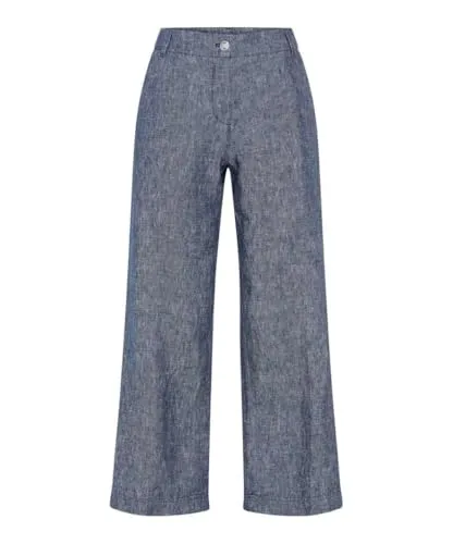 BRAX Damen Style.Maine S Pure Linen Quality Hose - Modische Culotte aus hochwertigem Leinen für einen lässigen Sommerlook. Die elegante Weite und die stilvollen Gesäßtaschen sorgen für einen besonderen Auftritt.