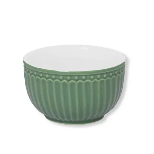Greengate Schale MINI ALICE DUSTY GREEN Grün Dip Everyday Geschirr Schüssel