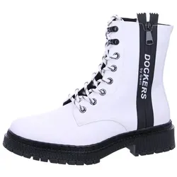 Dockers by Gerli Damen Stiefelette in Weiß/Schwarz von Dockers