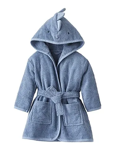 Vertbaudet Baby Bademantel KLEINER DINO blau 80