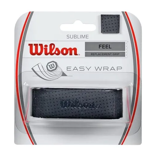 Wilson Basisband Sublime 1.8mm - Schwarz - Tennis-Zubehör mit perfekter Balance zwischen Spielgefühl und Funktionalität, bietet optimale Feuchtigkeitsaufnahme durch Mikro-Perforation für maximale Performance.