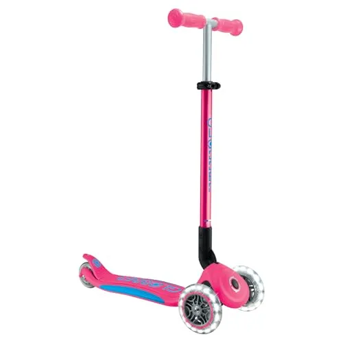 Primo Foldable Plus Lights Scooter in Pink/Hellblau in pink von Globber