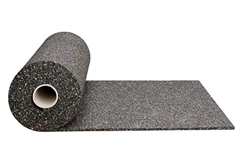 Gummimatte 5 mm Anti-Vibrationsmatte Antirutschmatte 750 x 60 x 0,5 cm, schwarz (Meterware) (Bautenschutzmatte Antivibrationsmatte Außenbereich Kofferraummatte Bodenschutzmatte Bodenbelag Gummi)