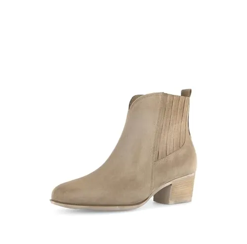 Gabor Damen Chelsea Boots, Übergangsstiefel in Farro (Micro) - Wanderschuhe mit moderater Mehrweite (G) und bequemem Microfutter, ideal für den Übergang und perfekt für lange Spaziergänge.