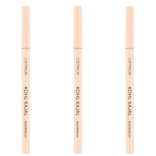 Catrice Kohl Kajal Waterproof, Kajalstift, Nr. 190, Nude, definierend, glänzend, schimmernd, vegan, wasserfest, ohne Mikroplastikpartikel, Nanopartikel frei, 3er Pack (3x0.78g)