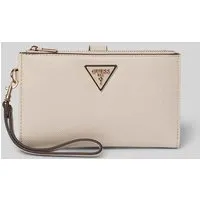 Guess Portemonnaie in Leder-Optik Modell 'Laurel' in Taupe, Größe 1