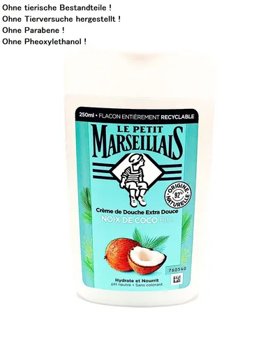 Duschgel Kokos Le Petit Marseillais Kokosnuss Duschcreme 250ml aus Frankreich
