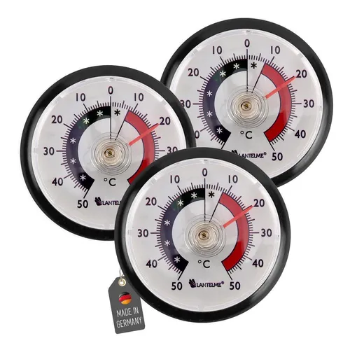 Stück Kühlschrank Thermometer Set Selbstklebend Weiß Analog Gefrierschrank 3