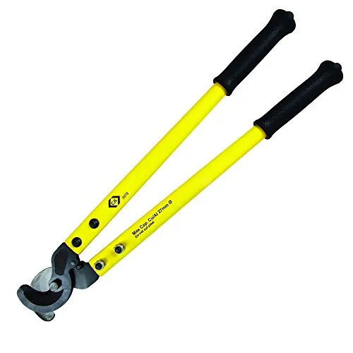 C.K T3679 Kabelschere - Hochwertige Schneidtechnik für Alu- und Kupferkabel bis 27 mm, langlebig und rutschfest durch spezielle Schneidbacken