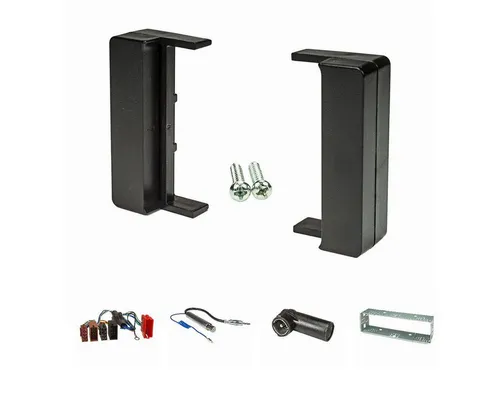 tomzz Audio 2403-005 Radioblende Set für Audi A2 A3 A4 TT schwarz - Komplettes Radioblende Set für den Austausch von Werksradios gegen hochwertige Headunits in Audi A2, A3, A4 und TT. Einfache Installation mit Aktivsystemadapter und Phantomeinspeisung. Farbe: schwarz, Material: Kunststoff.